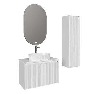 Шкаф-пенал Grossman Кристалл 303545 белый 40 см